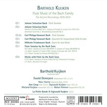 Barthold Kuijken - Flute Music of the Bach Family (The Accent Recordings 1978-2014), 8 CDs