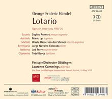 Georg Friedrich Händel (1685-1759): Lotario, 3 CDs