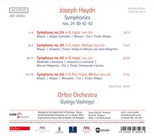 Joseph Haydn (1732-1809): Symphonien Nr.24,30,42,43, CD