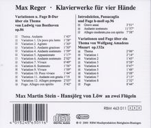 Max Reger (1873-1916): Variationen &amp; Fuge über ein Beethoven-Thema op.86, CD