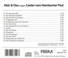 Hein und Oss: Hein &amp; Oss singen Lieder vom Hambacher Fest, CD