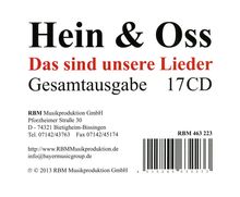 Hein &amp; Oss: Das sind unsere Lieder (Gesamtausgabe), 17 CDs
