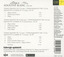 Adolphe Blanc (1828-1885): Streichquintette Nr.3,4,7, CD