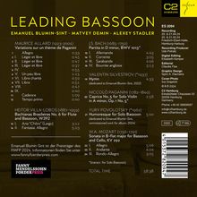 Emanuel Blumin-Sint - Leading Bassoon, CD