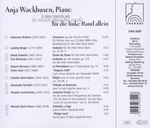 Anja Wackhusen - für die linke Hand allein, CD