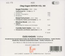 Oleg Kagan spielt Violinkonzerte, CD