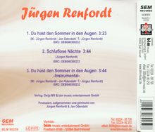 Jürgen Renfordt: Du hast den Sommer in den Augen, Maxi-CD