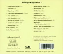 Walter Schultheiß: Tübinger Gogenwitze 3, CD