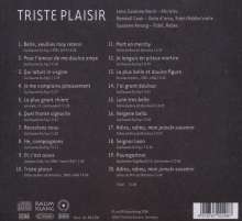 Triste Plaisir, CD