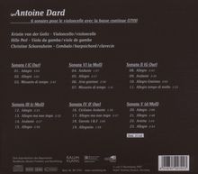Antoine Dard (1715-1784): Sonaten für Cello &amp; Bc Nr.1-6, CD