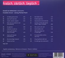 Oswald von Wolkenstein (1377-1445): Liebeslieder "Frolich,Zärtlich,Lieplich", CD