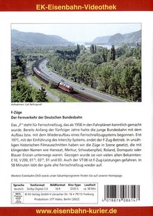 F-Züge - Der Fernverkehr der Deutschen Bundesbahn, DVD