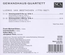 Ludwig van Beethoven (1770-1827): Streichquartette Nr.3 &amp; 4, CD