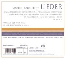 Sigfrid Karg-Elert (1877-1933): Lieder, Super Audio CD