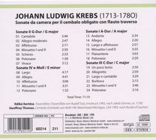 Johann Ludwig Krebs (1713-1780): Sonata da camera Nr.1-4 f.Flöte &amp; Cembalo, CD
