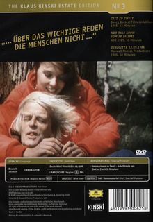 Kinski Talks 2, DVD