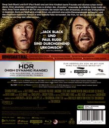 "Jack Black und Paul Rudd sind durchgehend urkomisch". Hintergrund: Gesichter von zwei Männern, von Schlangen umwickelt.