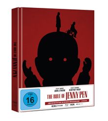 The Rule of Jenny Pen, John Lithgow, Geoffrey Rush; FSK 16, rote Silhouette, Personen und Rollstuhl auf Kopf.