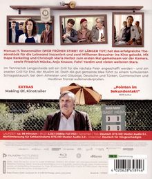 DVD-Rückseite mit Bildern von Filmszenen. Text: Beschreibung des Films, Extras wie "Making Of, Kinotrailer".