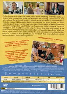 Ein Familien-Idyll in den 1950ern in Frankreich wird ins Jahr 2025 katapultiert. Rollenvertauschung, Humor, modern.