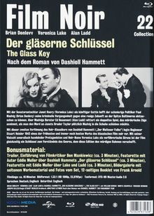 Der gläserne Schlüssel (Blu-ray), Blu-ray Disc