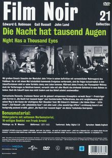 Die Nacht hat tausend Augen, DVD