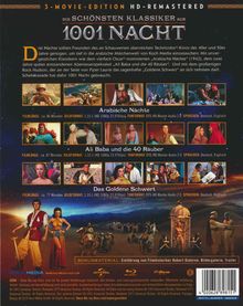 Die schönsten Klassiker aus 1001 Nacht (Filmbox) (Blu-ray), 3 Blu-ray Discs
