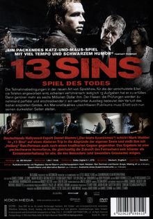 13 Sins, DVD