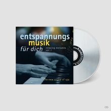 "entspannungsmusik für dich. relaxing melodies vol. 1. the new sound of spa." CD mit Händen auf Klaviertasten.