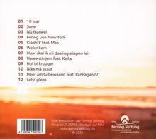 01. 10 juar; 02. Sune; 03. Nü faarwel; 04. Fering uun New York; 05. Klook 8 feat. Max. Unten das Ferring Stiftung Logo.