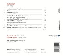 Franz Liszt (1811-1886): Werke für Violine &amp; Klavier, CD