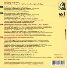 Max Reger (1873-1916): Sämtliche Transkriptionen für Orgel, 4 CDs