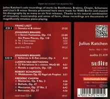 Julius Katchen - Liszt / Brahms / Beethoven / Schumann / Chopin, 2 CDs