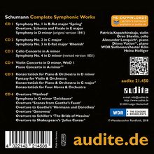 Robert Schumann (1810-1856): Complete Symphonic Works, 6 CDs