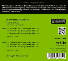 Johann Sebastian Bach (1685-1750): Sonaten &amp; Partiten für Violine BWV 1001-1006, 2 CDs