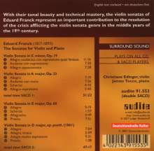 Eduard Franck (1817-1893): Die Sonaten für Violine &amp; Klavier, 2 Super Audio CDs