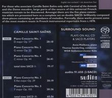 Camille Saint-Saens (1835-1921): Klavierkonzerte Nr.1-5, 2 Super Audio CDs