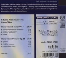 Eduard Franck (1817-1893): Klaviertrios op.11 &amp; op.58, Super Audio CD