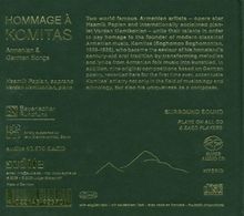 Komitas (1869-1935): Armenische und Deutsche Lieder, Super Audio CD