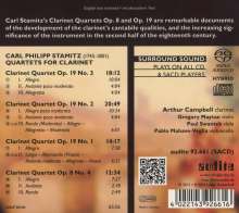 Carl Stamitz (1745-1801): Klarinettenquartette op.19, Super Audio CD