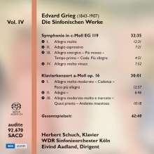 Edvard Grieg (1843-1907): Sämtliche Orchesterwerke Vol.4, Super Audio CD