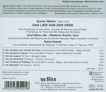 Gustav Mahler (1860-1911): Das Lied von der Erde, CD