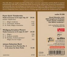 Yehudi Menuhin spielt Violinkonzerte, CD