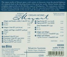 Wolfgang Amadeus Mozart (1756-1791): Orgelwerke, CD