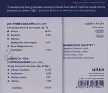 Heinrich von Herzogenberg (1843-1900): Streichquartett op.42, CD
