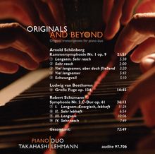 Piano Duo Takahashi / Lehmann - Originals And Beyond, CD