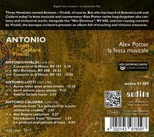 Alex Potter &amp; la festa musicale - Antonio (Lotti / Caldara / Vivaldi), CD