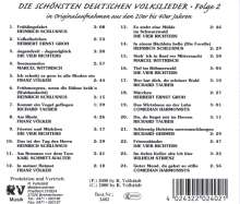 Die schönsten deutschen Volkslieder Folge 2, CD