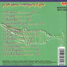 Syrien - Ya Sahi Sabrou - Impressions Of Syria, CD