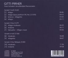 Franz Schubert (1797-1828): Klaviersonaten D.279,566,625,840, CD
